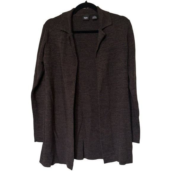 Mossimo Brand Women's Open Front Cardigan Dark Gray Sweater Acrylic Blend Size S - Picture 1 of 12